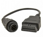 Knorr Wabco  7 pin male to obd 16 pin female cable