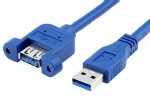 usb 3.0 extension cable with panel mouth